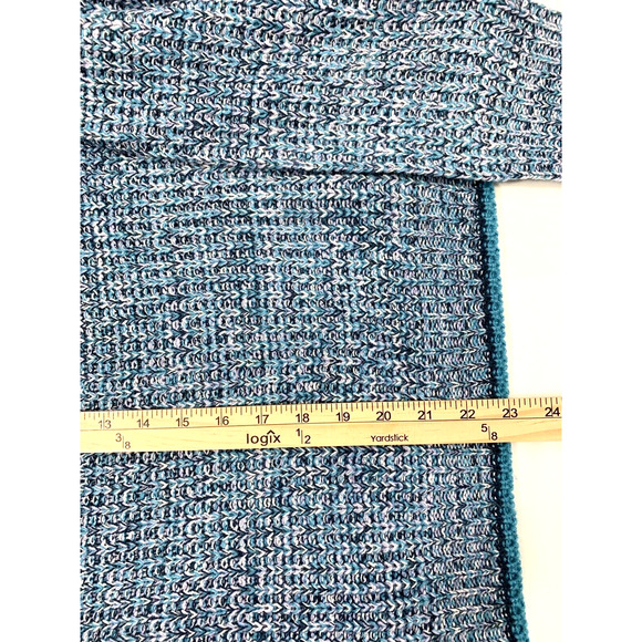 Harlow & Rose Sweater Womens XL Blue V Neck Pullover Chunky Knit School‎ Girl - Picture 8 of 8